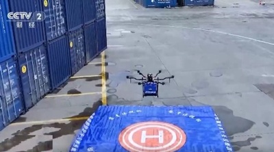 中国四川成都 「国際専用列車+ドローン」の物流モデルが越境輸送を支援