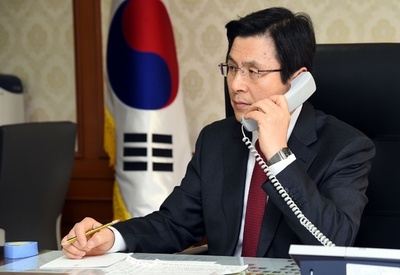 トランプ氏と韓国大統領代行が電話会談、対北防衛の強化で合意