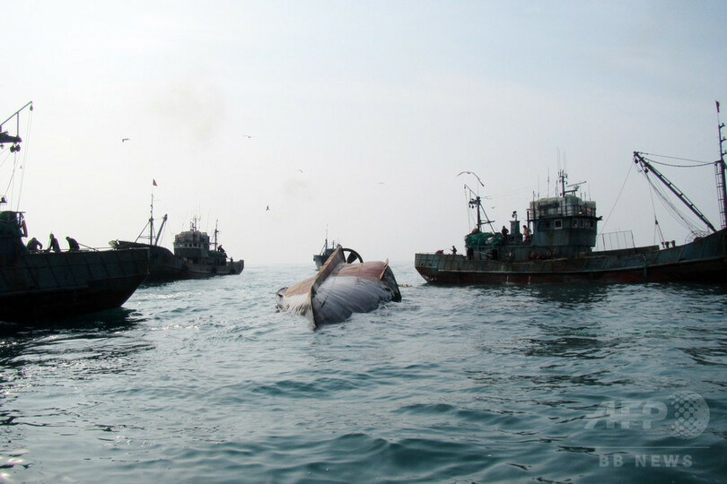 中国漁船、韓国南西沖で転覆 5人不明