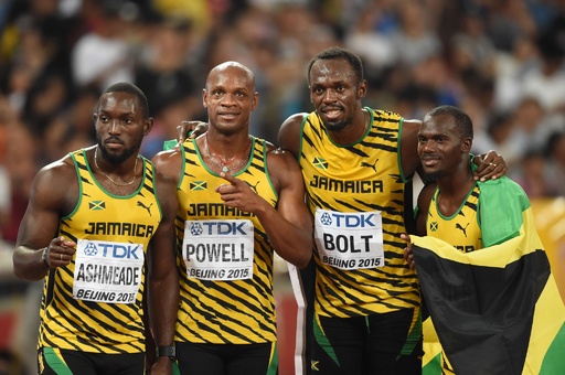 ジャマイカが男子4×100mリレー制す、ボルトが3冠達成―第15回世界陸上 