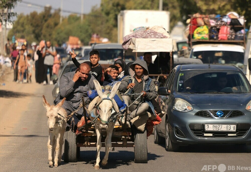 「どこに行けば？」 ガザ住民、イスラエルの退避通告もとどまる人も 写真19枚 国際ニュース：AFPBB News