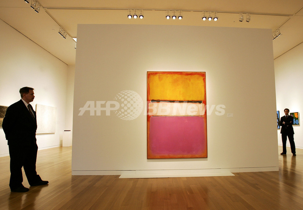 マーク・ロスコの抽象画、史上最高額の7280万ドルで落札 - 米国 写真1