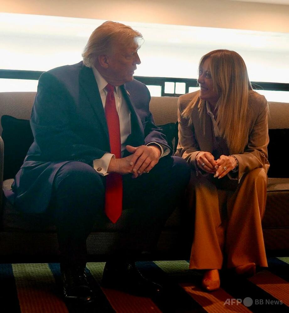トランプ氏のメローニ氏やゆ発言にイタリア激怒、外相訪米中止