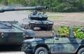 ドイツ製主力戦車「レオパルト2」。ミュンスターで（2019年5月20日撮影）。(c)PATRIK STOLLARZ / AFP 