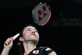 バドミントン、アジア団体選手権、女子準々決勝、日本対中国。試合に臨む仁平菜月（2024年2月16日撮影）。(c)Mohd RASFAN / AFP
