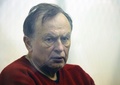 ロシア・サンクトペテルブルクの裁判所に出廷した大学教授のオレグ・ソコロフ容疑者（2019年11月11日撮影）。(c)Olga MALTSEVA / AFP