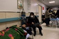 新型コロナウイルス患者。中国東北部・唐山の病院で（2022年12月30日撮影）。(c)Noel CELIS / AFP