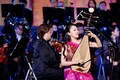 開幕式で演奏する中国の琵琶奏者（2024年9月26日撮影）。(c)Xinhua News