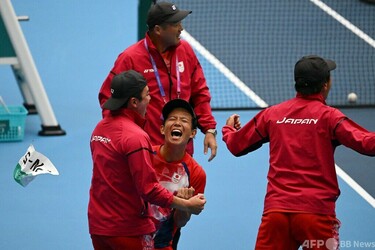 日本が男女とも団体金 アジア大会・ソフトテニス 写真10枚 国際