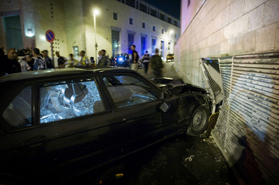 エルサレム、イスラエル兵に暴走車が突っ込み多数負傷