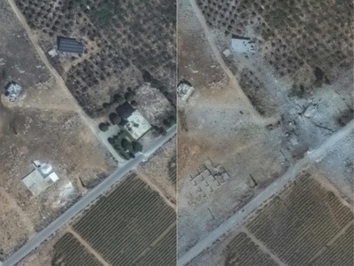 イスラエル軍の攻撃続くレバノン 衛星画像で空爆実施前後を比較