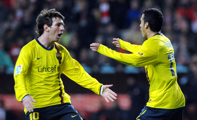 FCバルセロナ ペドロの得点でヒホンに勝利