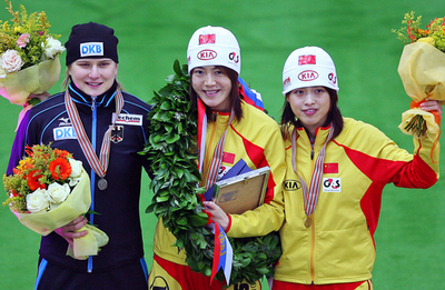 王北星が女子で総合優勝、世界スプリント選手権