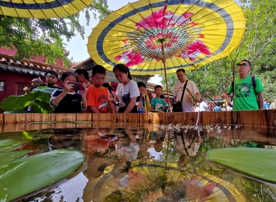 伝統の「木のおけで金魚を観賞」 北京故宮で復活