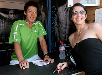 錦織 試合会場でサイン会