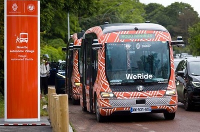 中国企業「WeRide」、全仏オープンに無人運転のロボバスを提供