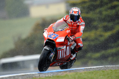 ストーナー オーストラリアGPフリー走行2回目でもトップタイム