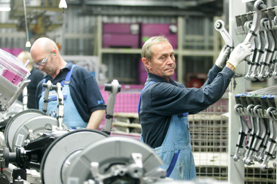 ドイツ､BMWの工場風景