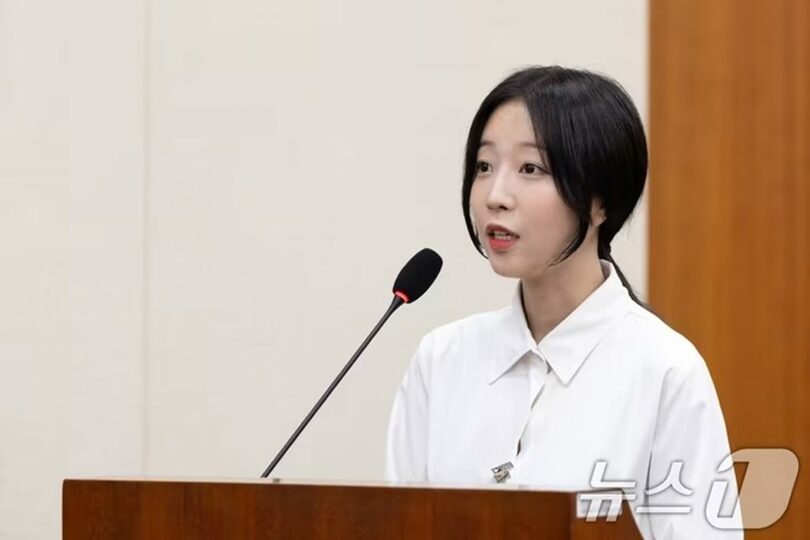 国政監査で議員の質問に答えるユーチューバーのツヤン(c)news1