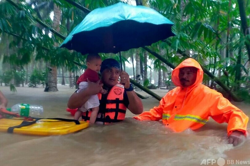フィリピン当局、台風22号の死者を45人に訂正