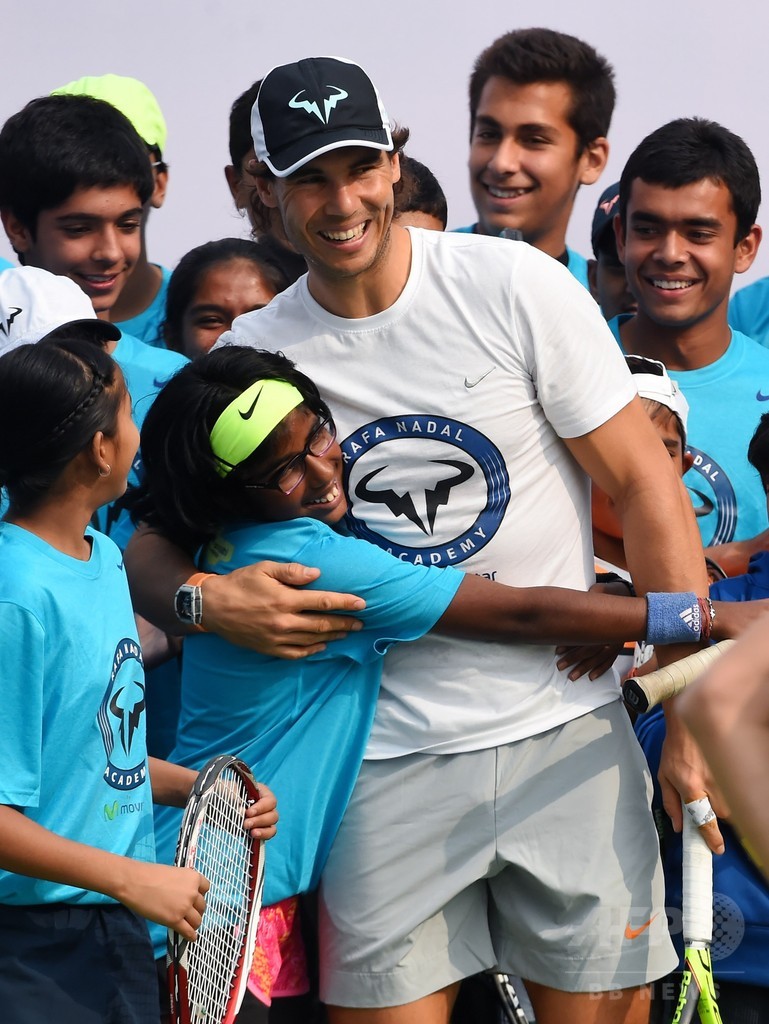 ナダルが印でテニスアカデミー開校 子どもたちと交流 写真12枚 国際ニュース Afpbb News