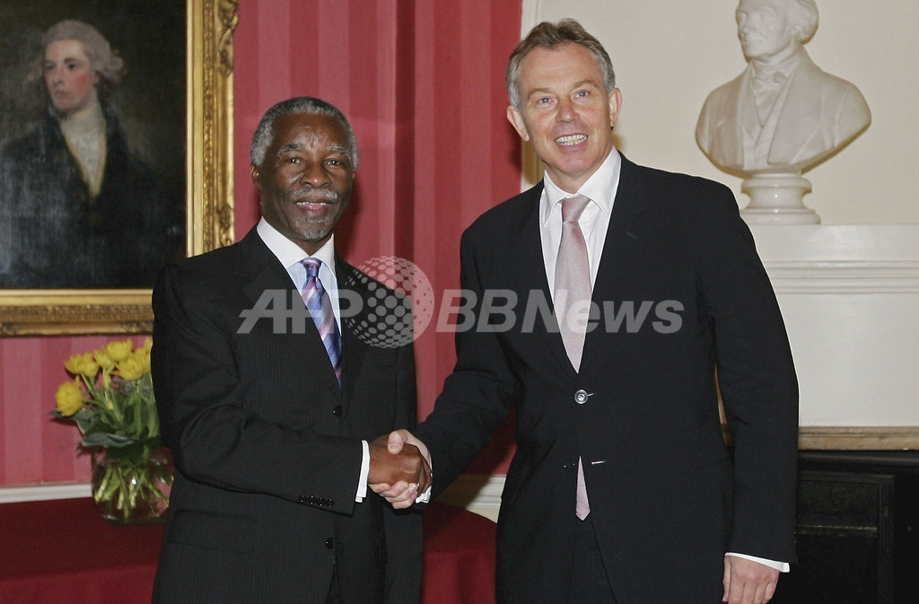ブレア首相、南アフリカ大統領と会談 英国 写真4枚 国際ニュース:AFPBB News