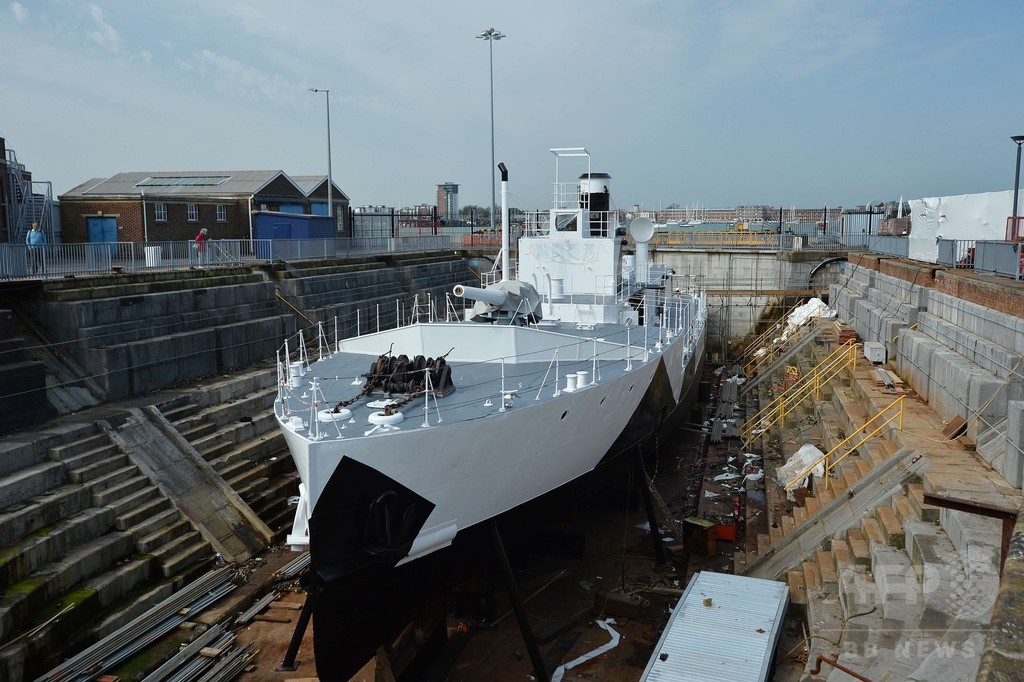 英海軍の伝説的軍艦、修復作業が進行中 ポーツマス 写真10枚 国際ニュース:AFPBB News