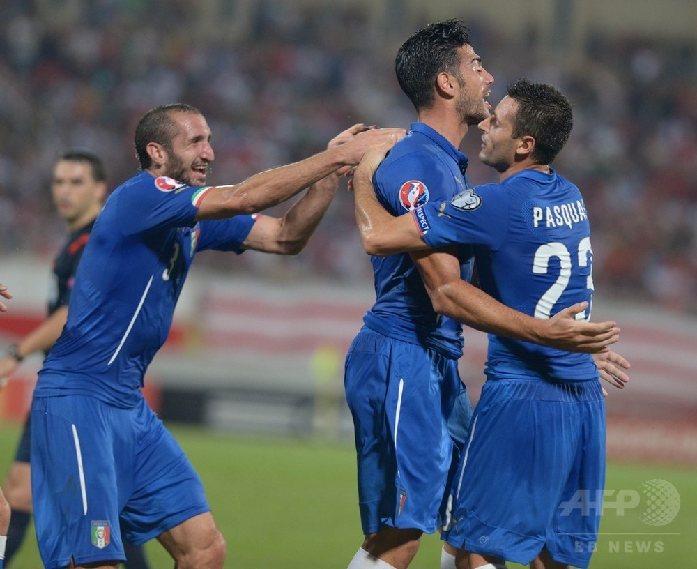 ペッレがデビュー戦でゴール イタリアが3連勝 欧州選手権予選 写真5枚 国際ニュース Afpbb News