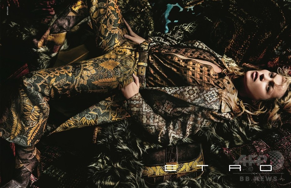ケイト・モス起用、「エトロ」2015-16秋冬広告キャンペーン発表