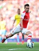 14-15イングランド・プレミアリーグ第1節、アーセナル（Arsenal）対クリスタルパレス（Crystal Palace）。得点を狙うアーセナルのアーロン・ラムジー（Aaron Ramsey、2014年8月16日撮影）。(c)AFP/CARL COURT