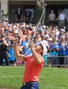 男子ゴルフ米国ツアー、ザ・メモリアルトーナメント最終日。優勝を決めて歓喜するブライソン・デシャンボー（2018年6月3日撮影）。(c)Sam Greenwood/Getty Images/AFP