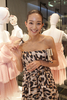 都内で開かれた「レッド ヴァレンティノ(RED VALENTINO)」青山ブティックグランドオープニングパーティに出席したモデルの松島花（Hana Matsushima、2011年2月10日撮影）。(c)RED VALENTINO