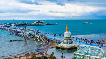 青海湖の面積が20年連続で拡大、その背景に生態回復の努力 写真3枚