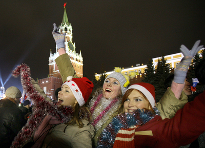 ＜世界の2007年＞赤の広場に集まる人々 - ロシア