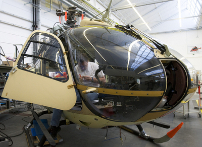 ユーロコプター「EC135」の生産現場