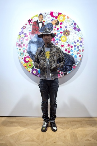 ファレル最新アルバム『Girl』の発売記念展覧会開催、村上隆の作品も