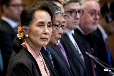 スー・チー氏、ロヒンギャ問題で国際司法裁に出廷