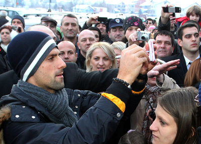 ジョコビッチ、ろう人形博物館に登場