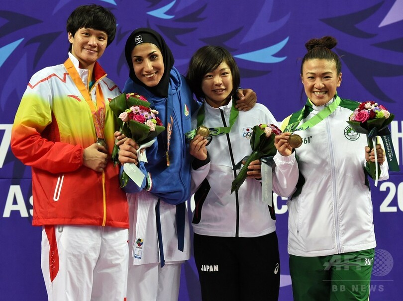 植草が女子組手68キロ級で銅、アジア大会