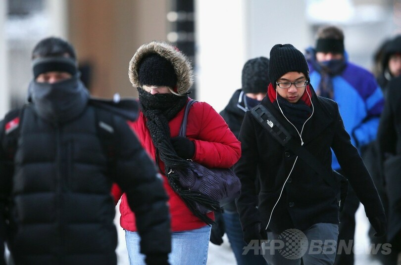 体感温度マイナス53度も…米国に大寒波到来