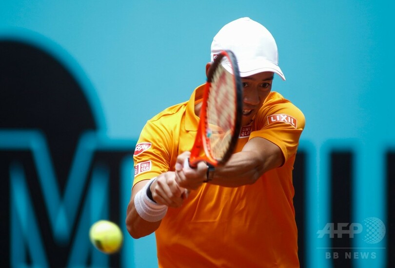 錦織、快勝でマドリードOP8強 ジョコ戦では「最高のテニスを」