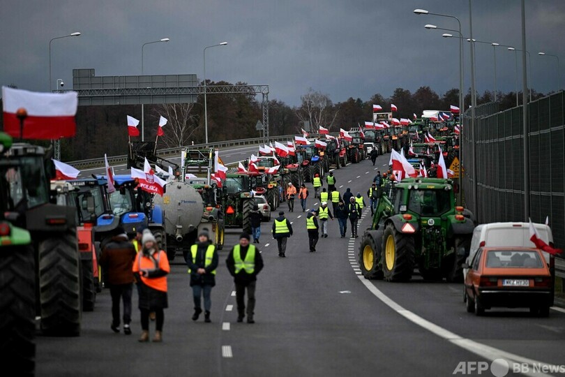 農民抗議にロシア影響の可能性 ポーランド外務省が警告
