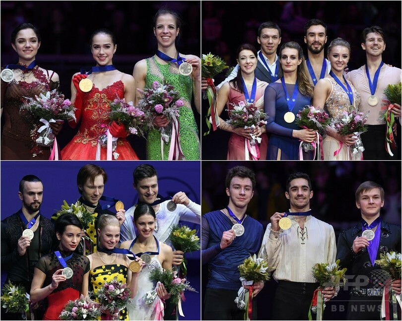 15歳ザギトワが初優勝、ロシア勢は全12個中9個のメダル獲得 フィギュア欧州選手権