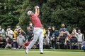 男子ゴルフ米国ツアー、ZOZOチャンピオンシップ2日目。ティーショットを打つ松山英樹（2022年10月14日撮影）。(c)Yuichi YAMAZAKI / AFP