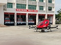 消火活動の準備をする消防ドローン（2020年7月30日撮影）。(c)Xinhua News