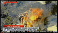 豪ニュースTV、スカイニューズ（SKYNEWS）が放映したパース（Perth）近郊で発生した山火事の様子（2011年2月6日撮影）。(c)AFP/SKYNEWS