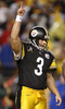第4Qに決勝のフィールドゴールを決めたスティーラーズのジェフ・リード（%%Jeff Reed%%）。(c)AFP/Getty Images Gregory Shamus