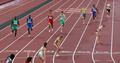 東京五輪、陸上混合4×400メートルリレー予選に臨む選手（2021年7月30日撮影）。(c)Giuseppe CACACE / AFP