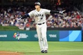 第5回ワールド・ベースボール・クラシック（WBC）決勝、日本対米国。7回にきわどい内野安打を放ち、セーフをアピールする大谷翔平（2023年3月21日撮影）。(c)Megan Briggs/Getty Images/AFP