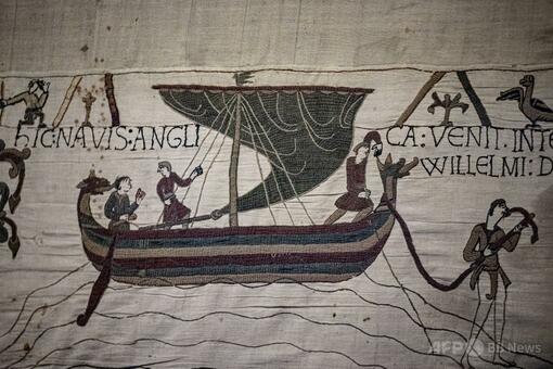 3.   スタンラン　タペストリー　英国美術館 長さ70mの刺繍絵「バイユーのタペストリー」、初めて平らに展示へ 大英